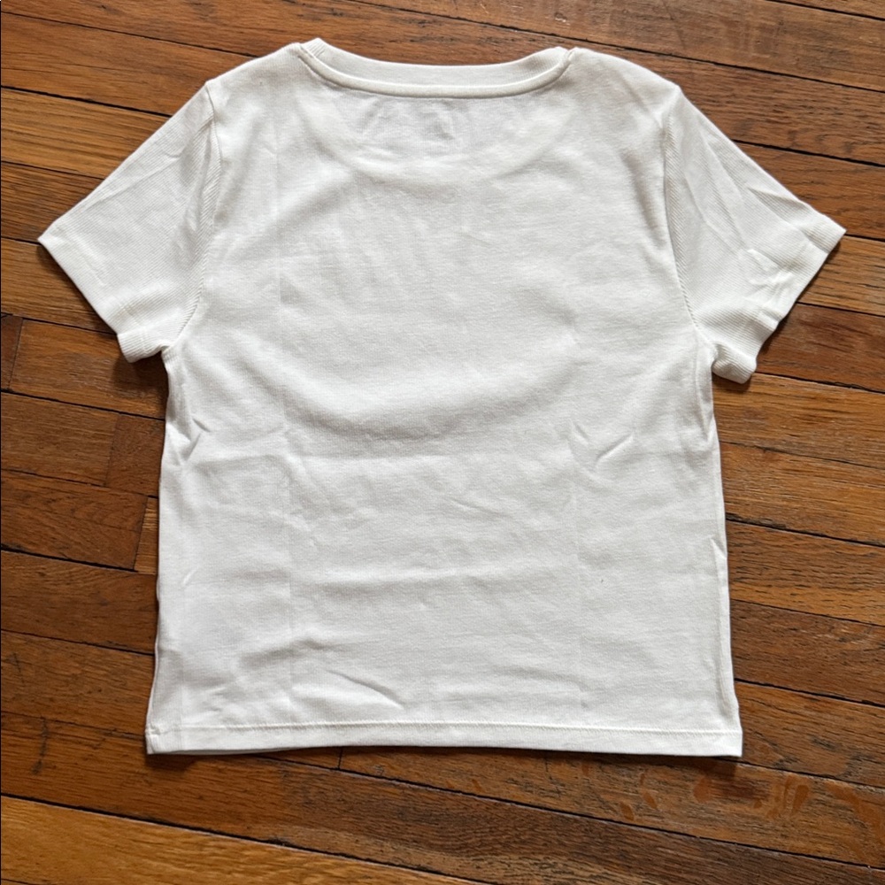 NWOT GAP Modern Rib Tee - Ribbed Stretch Top - Picture 2 of 5